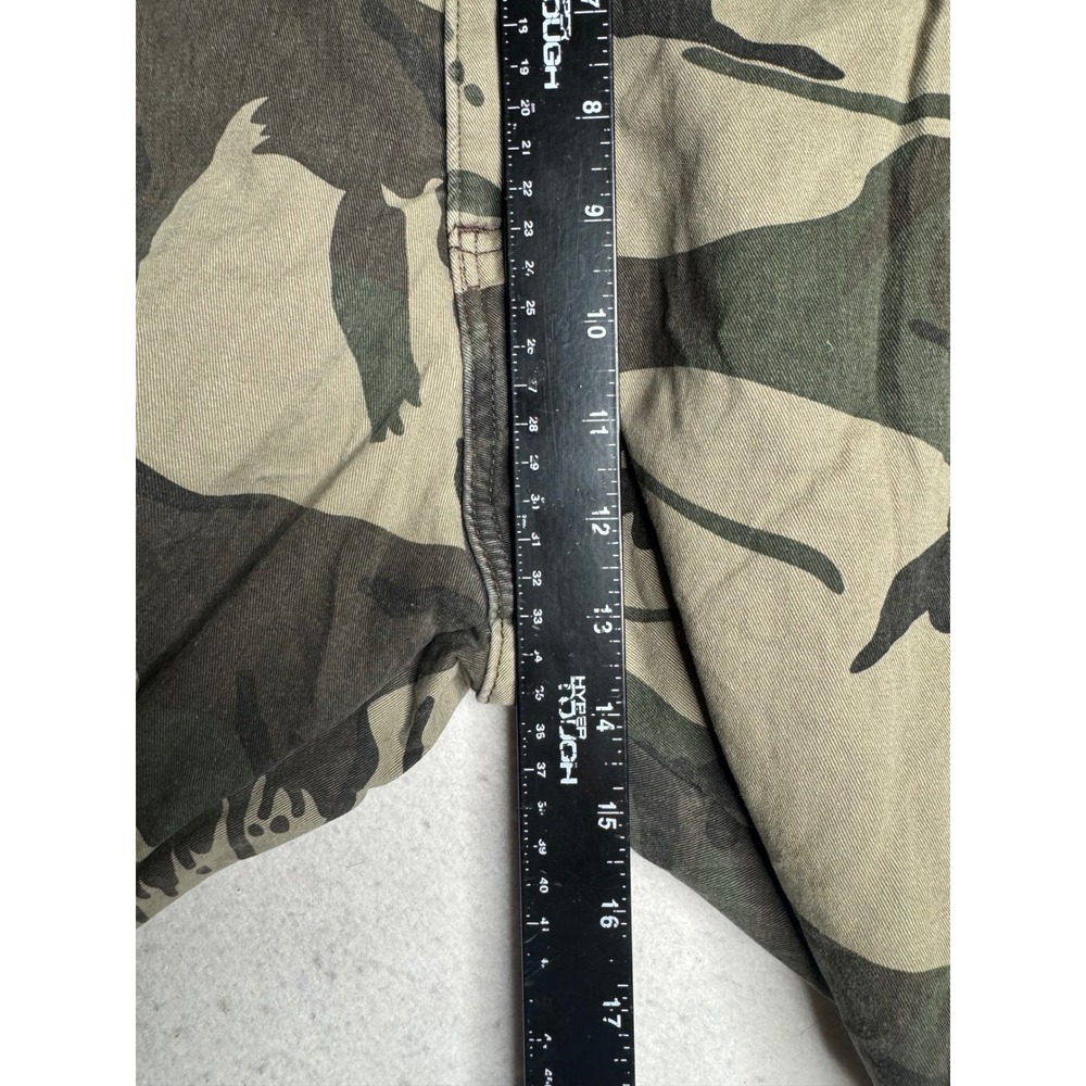 Wrangler Mens Fleece Lined Relaxed Fit Camo Cargo Pants 38x32 Green Brown Camo - Picture 4 of 12